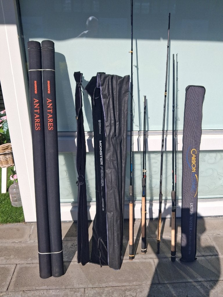 FEEDER HENGELS SHOW MODELLEN ook preston en shimano,s, Watersport en Boten, Ophalen, Nieuw, Werphengel