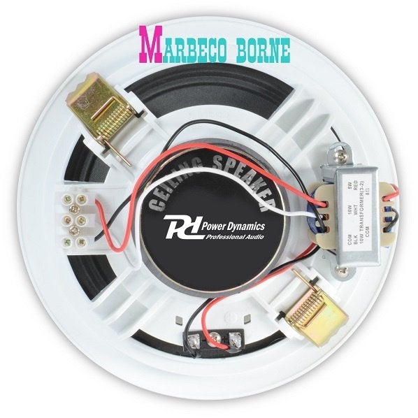 Luidspreker,Plafondspeaker 100Volt 6,5 inch Basic Wit, Overige merken, Overige typen, Info@marbeco.nl, Minder dan 60 watt
