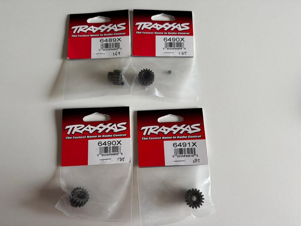 Nieuwe pinion & spurs Traxxas/Arrma/Tekno/Arrowmax (ook los), Ophalen of Verzenden