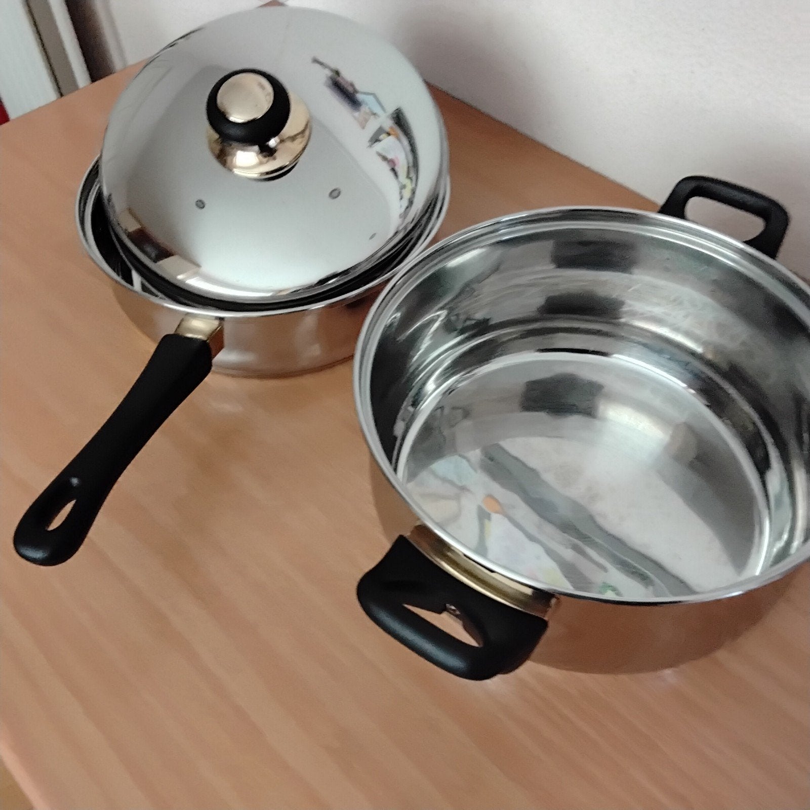 Pannenset Solingen - Twee Pannen met Deksel, Huis en Inrichting, Keuken | Potten en Pannen, Met deksel, Pannenset, Ophalen of Verzenden