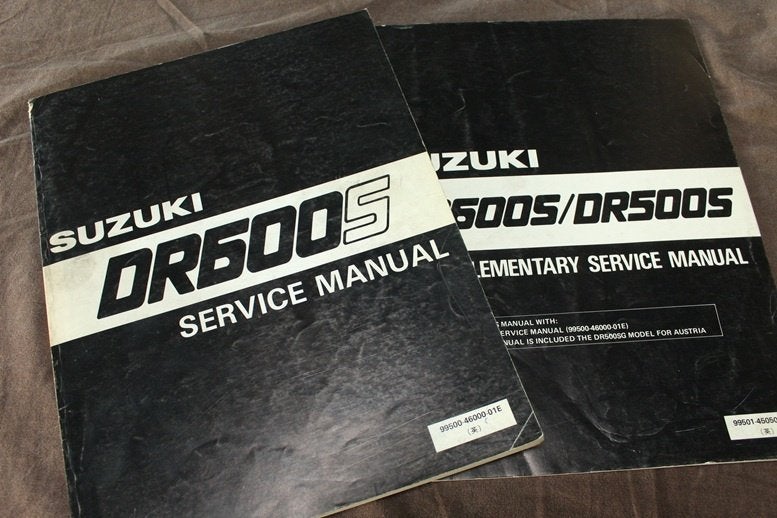 Suzuki DR600 S 1984-1986 motorcycle service manual, Motoren, Ophalen of Verzenden, Suzuki