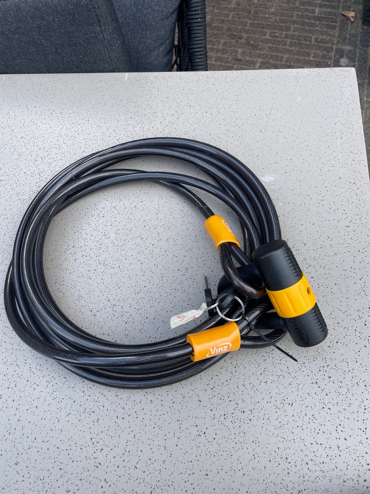 VinZ Kabelslot 5 meter lang, Ophalen of Verzenden, Zo goed als nieuw, Kabelslot
