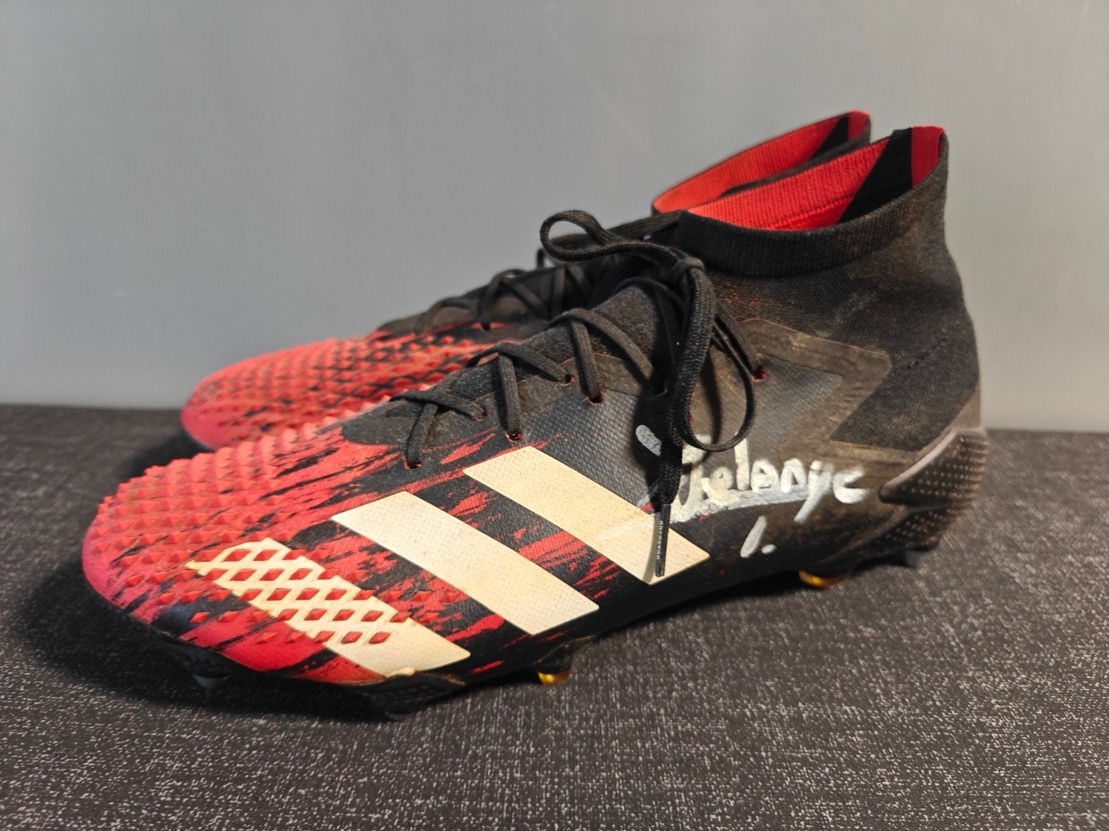 Adidas Predator Mutator Match Worn Jeffrey de Lange maat 10, Sport en Fitness, Ophalen of Verzenden, Gebruikt, Schoenen