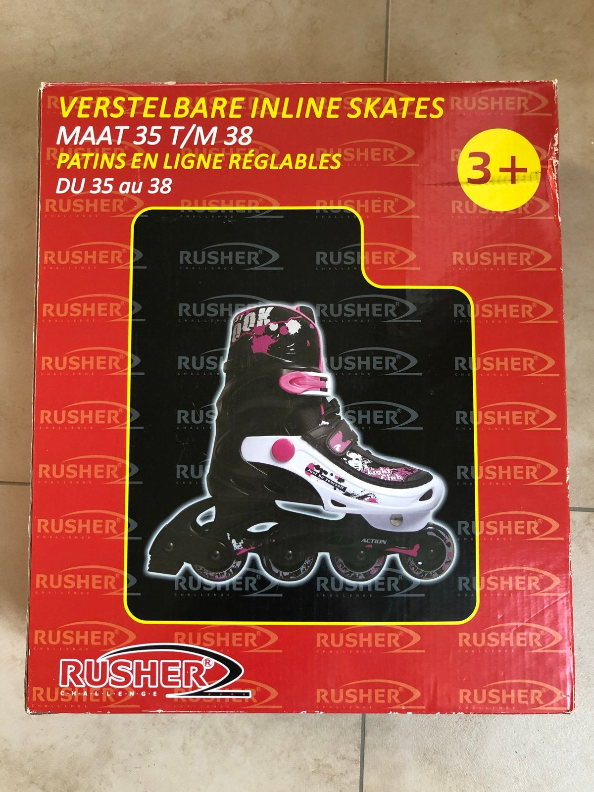 Verstelbare Rusher Inline Skates Maat 35-38, Ophalen of Verzenden, Verstelbaar, Nieuw, Kinderen