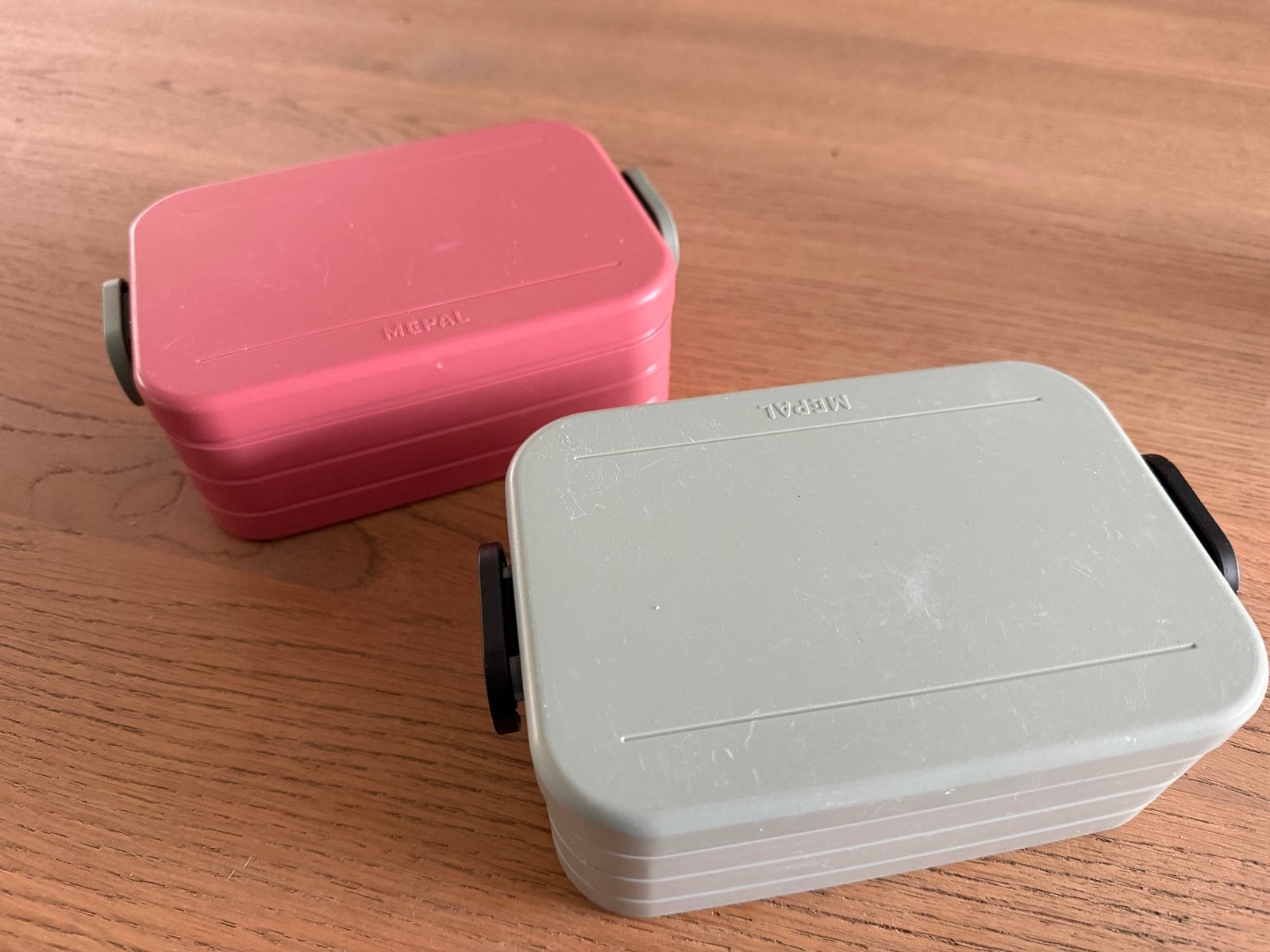 Mepal Lunchbox Take a Break - Set van 2 (roze en groen), Ophalen, Gebruikt, Kunststof, Overige merken