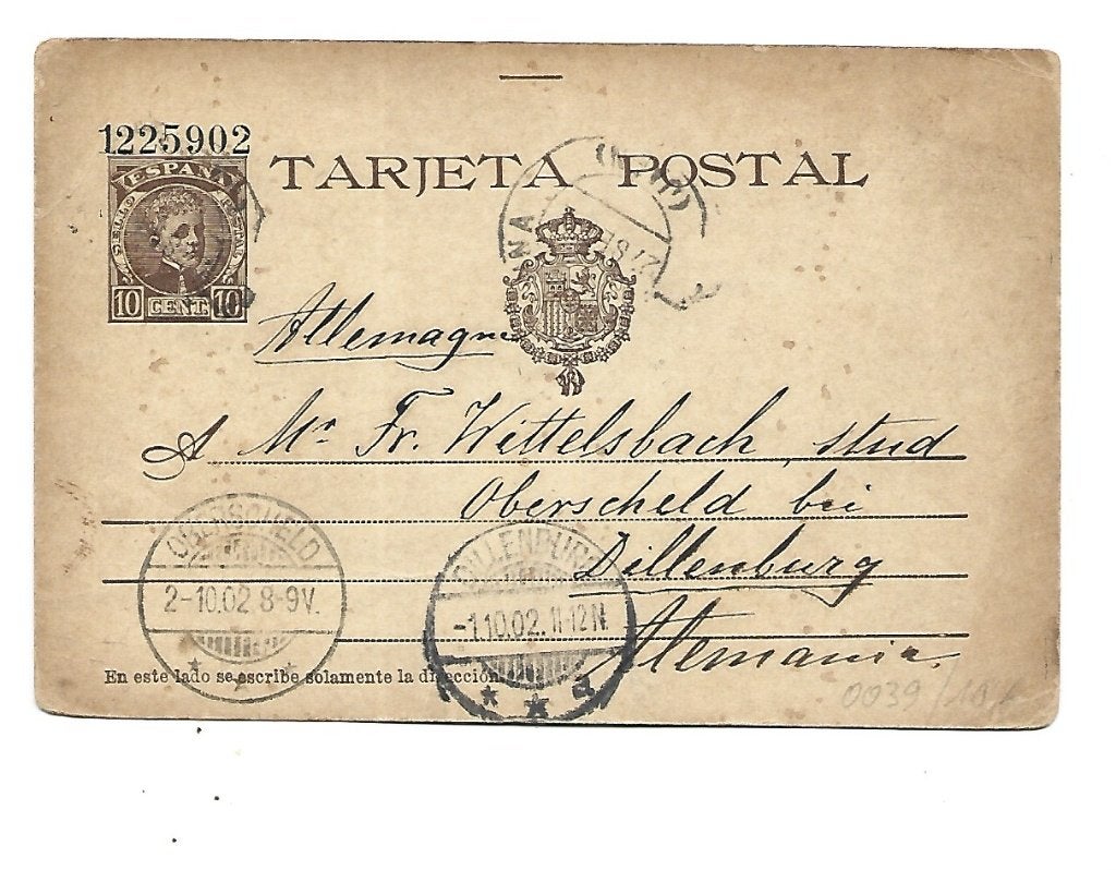 Spanje -47, Verzenden, Briefkaart