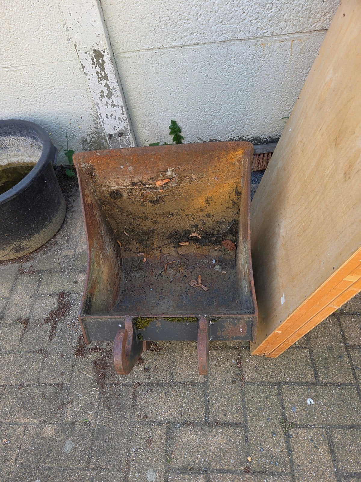 Baggerbak voor graafmachine, Ophalen, Graafmachine