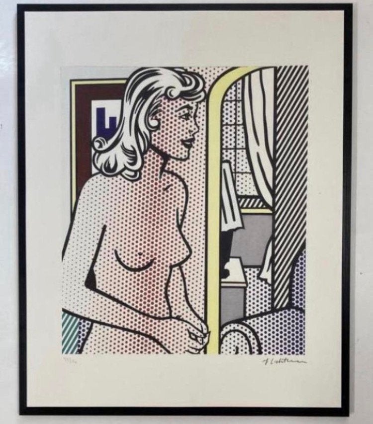 Roy Lichtenstein : lithografie met certificaat, Antiek en Kunst, Ophalen of Verzenden