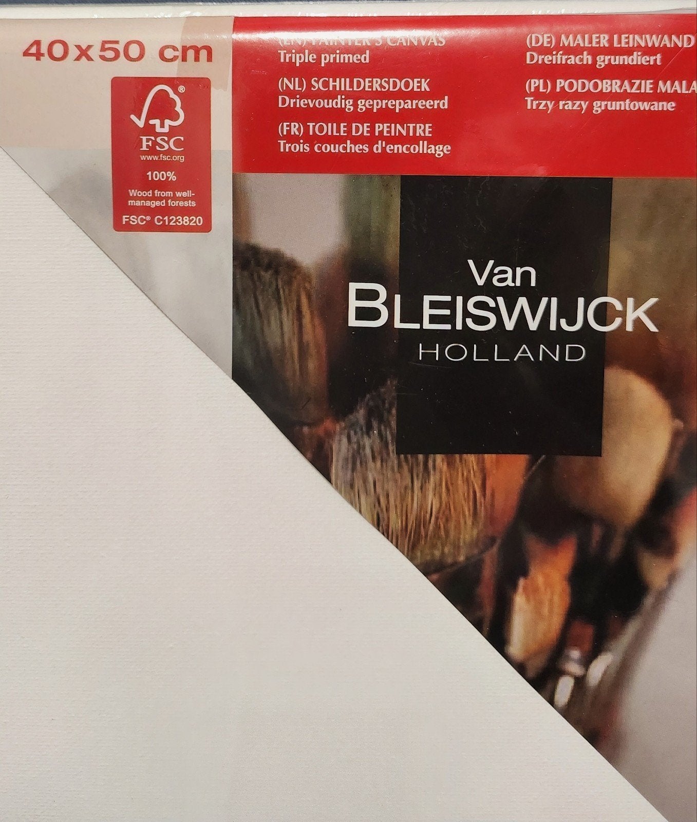 Van Bleiswijck Schildersdoek 40x50 cm, Ophalen of Verzenden, Nieuw, Doek