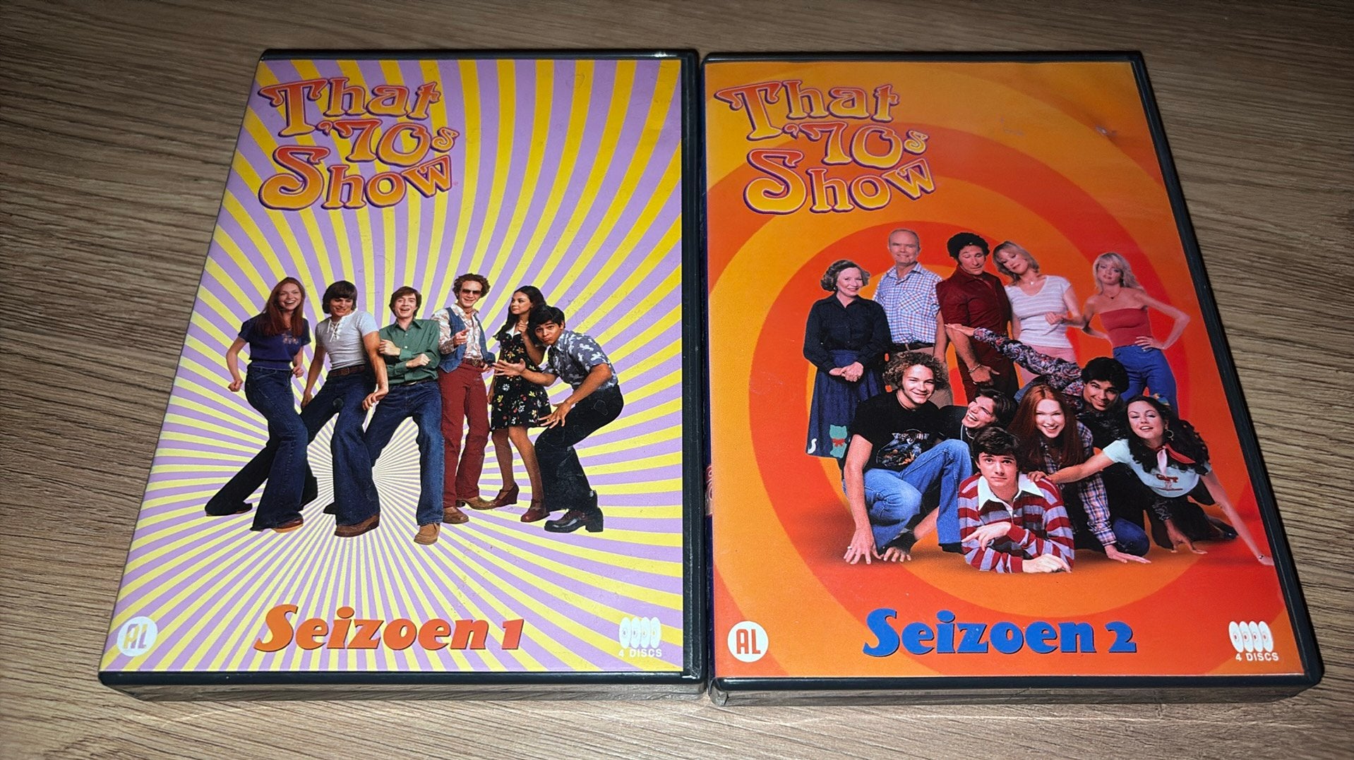 That 70’s Show met seizoen 1 en 2 op dvd., Cd's en Dvd's, Dvd's | Tv en Series, Alle leeftijden, Ophalen of Verzenden, Zo goed als nieuw