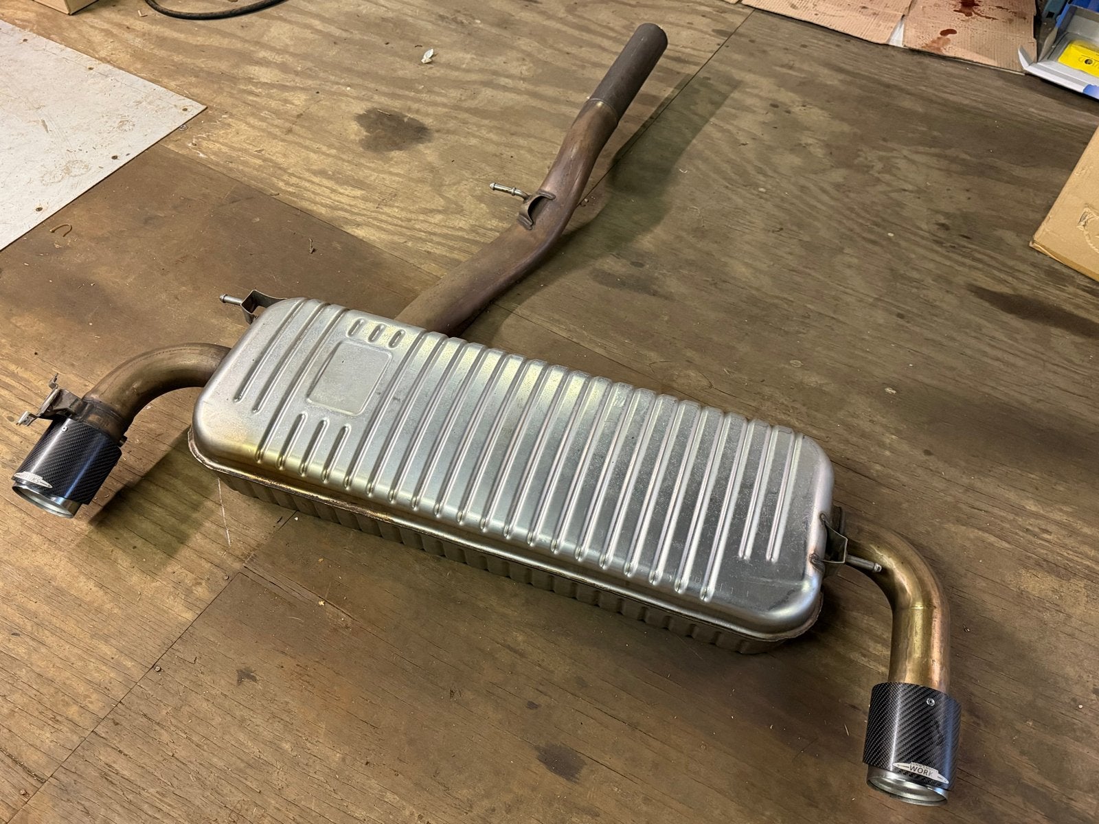 Mini Cooper S JCW uitlaat en diffuser F55 F56 F57, Ophalen, Gebruikt, Mini
