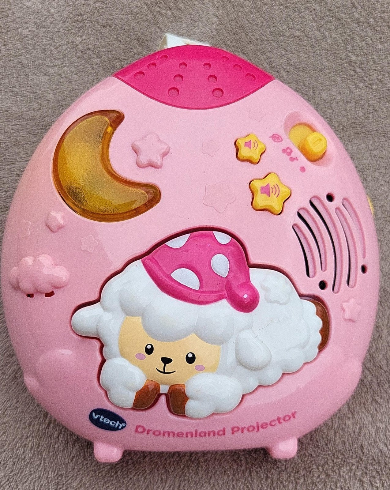 Vtech Dromenland Projector Roze Schaapje met Licht en Gelui, Ophalen of Verzenden, Gebruikt, Overige typen, Met licht