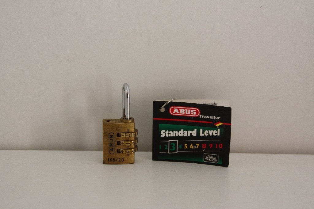 Abus hangslotje met 3 cijfercode, 20 mm, Slot, Minder dan 50 cm, Ophalen of Verzenden, Zo goed als nieuw