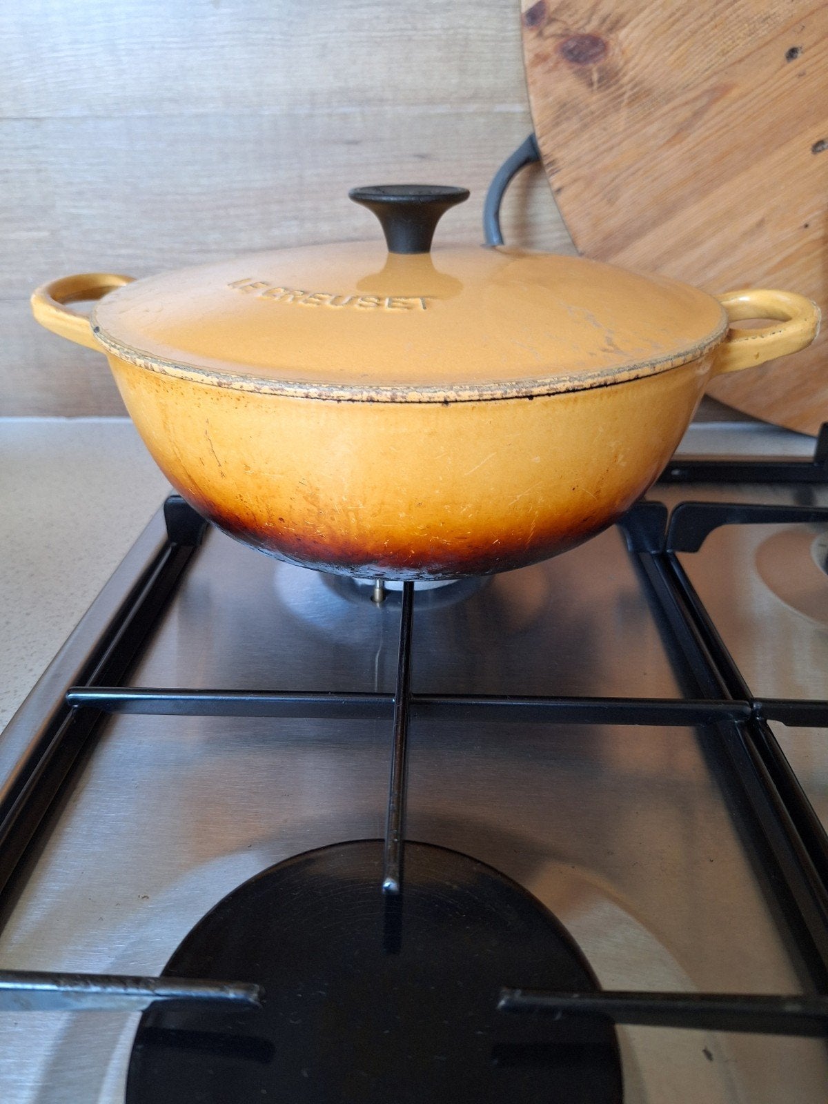 Le Creuset gietijzeren braadpan, Ophalen, Gietijzer