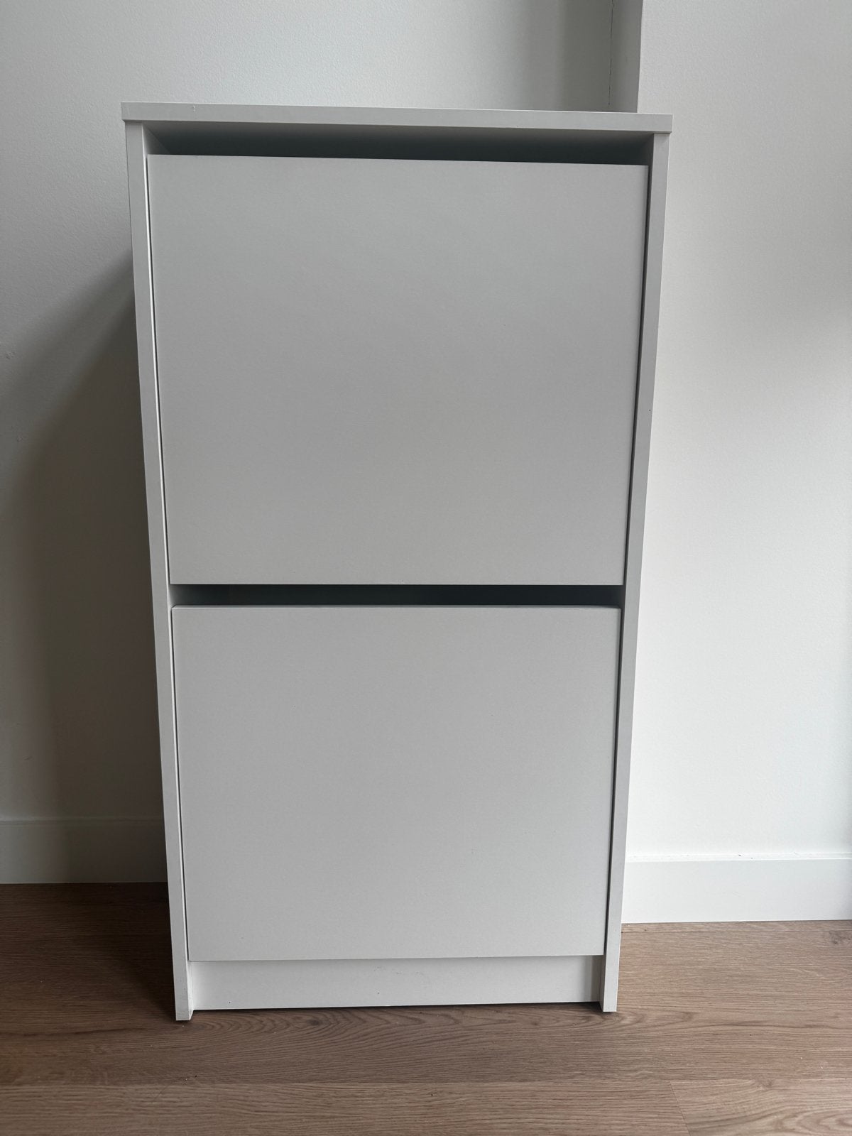 Ikea Bissa schoenenkast met 2 vakken, Ophalen, Zo goed als nieuw, Wit