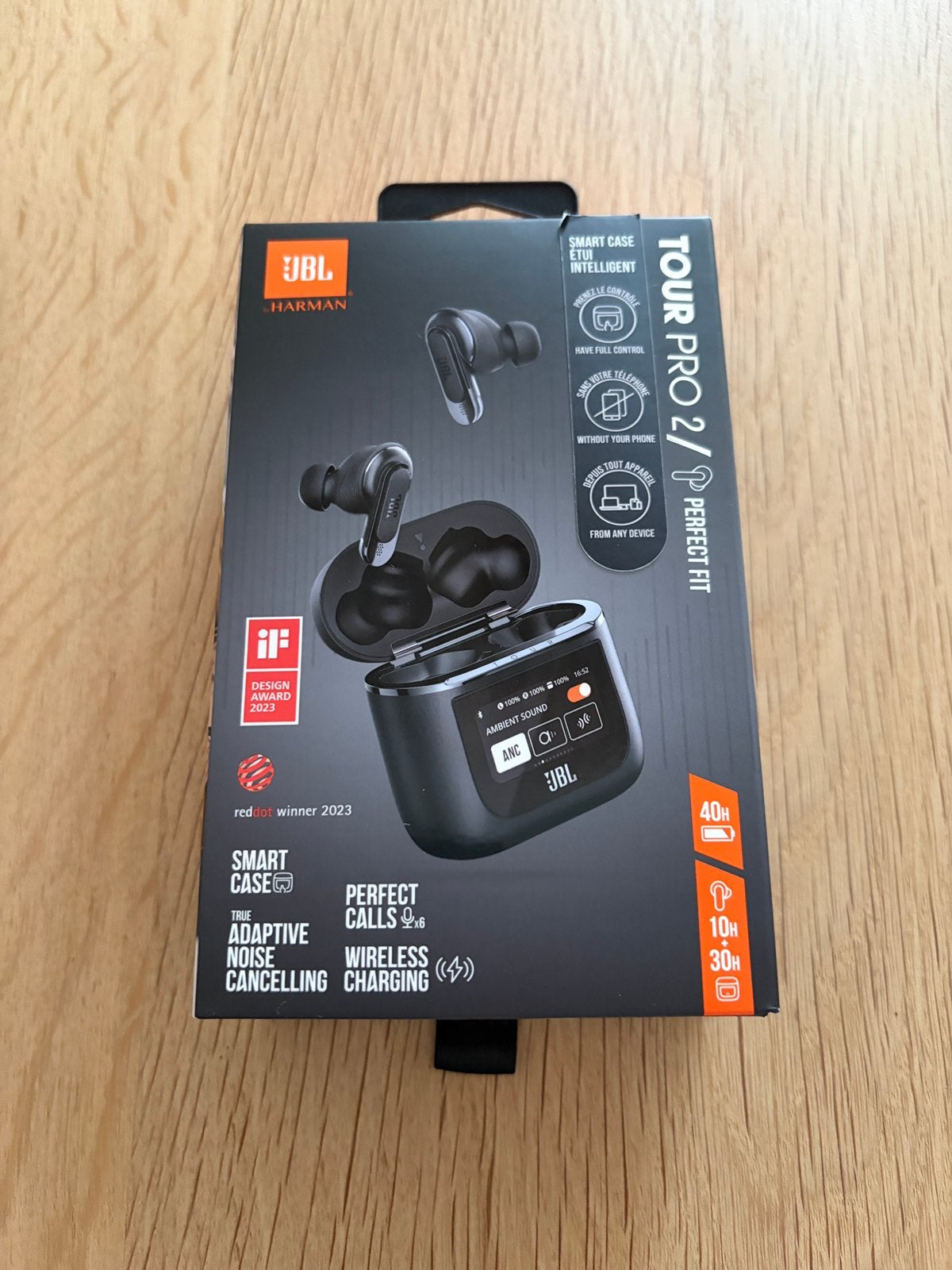 JBL Tour Pro 2, Telecommunicatie, Mobiele telefoons | Oordopjes, Zwart, In gehoorgang (in-ear), Bluetooth, Ophalen of Verzenden