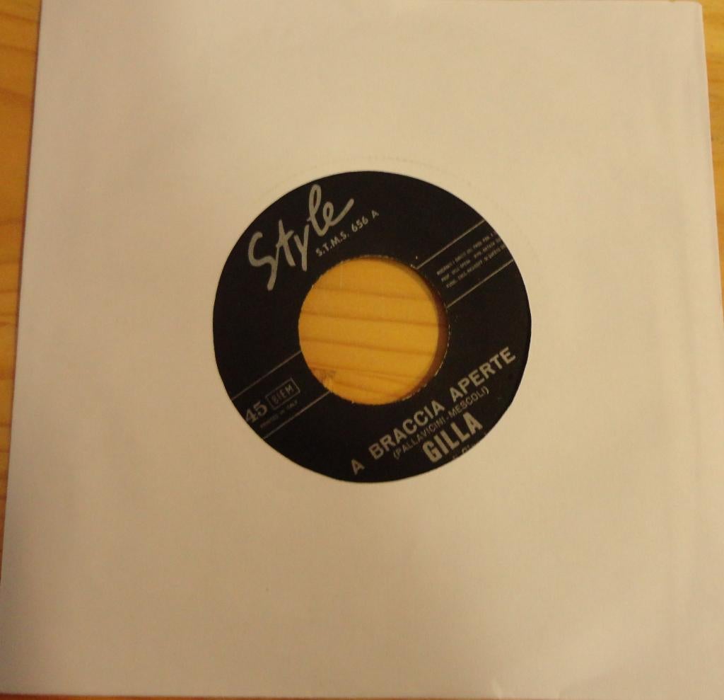 Gilla > A braccia aperte, Cd's en Dvd's, Gebruikt, 7 inch, Single, Ophalen of Verzenden