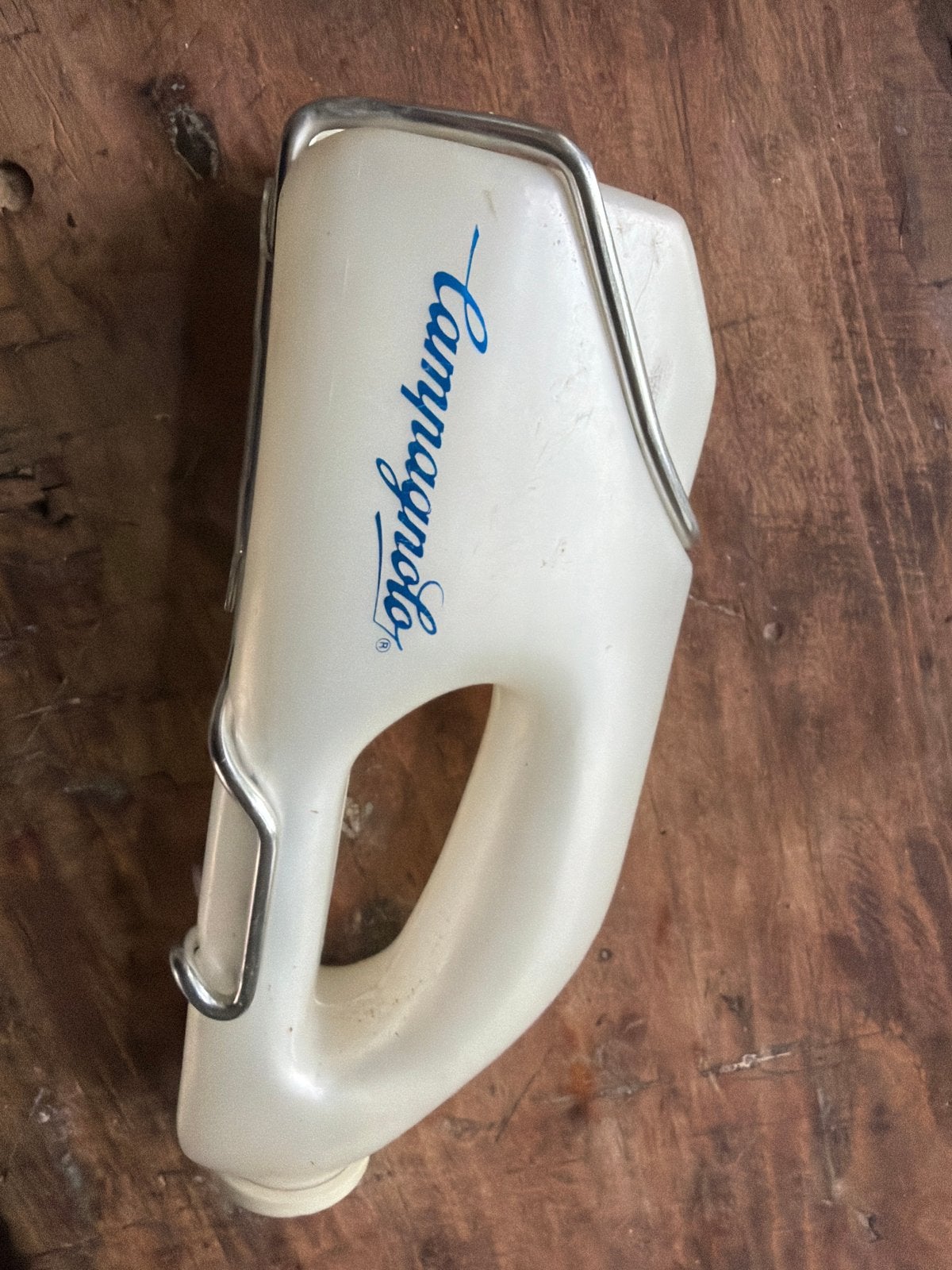 Vintage Campagnolo aero bidon met houder, zeldzaam, Ophalen of Verzenden, Gebruikt