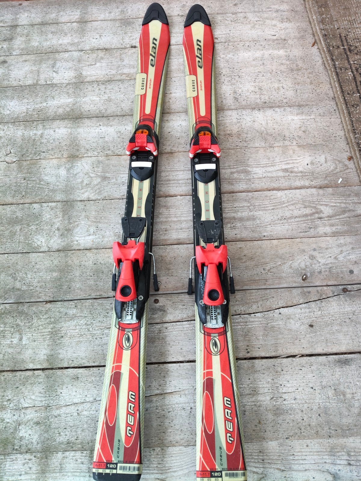 Elan Team Carve Ski's 120 cm met Salomon bindingen, Gebruikt, 100 tot 140 cm, Carve, Skiën