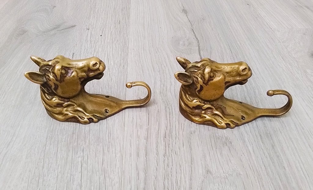vintage kapstok hakken met paardenkop, Verzenden