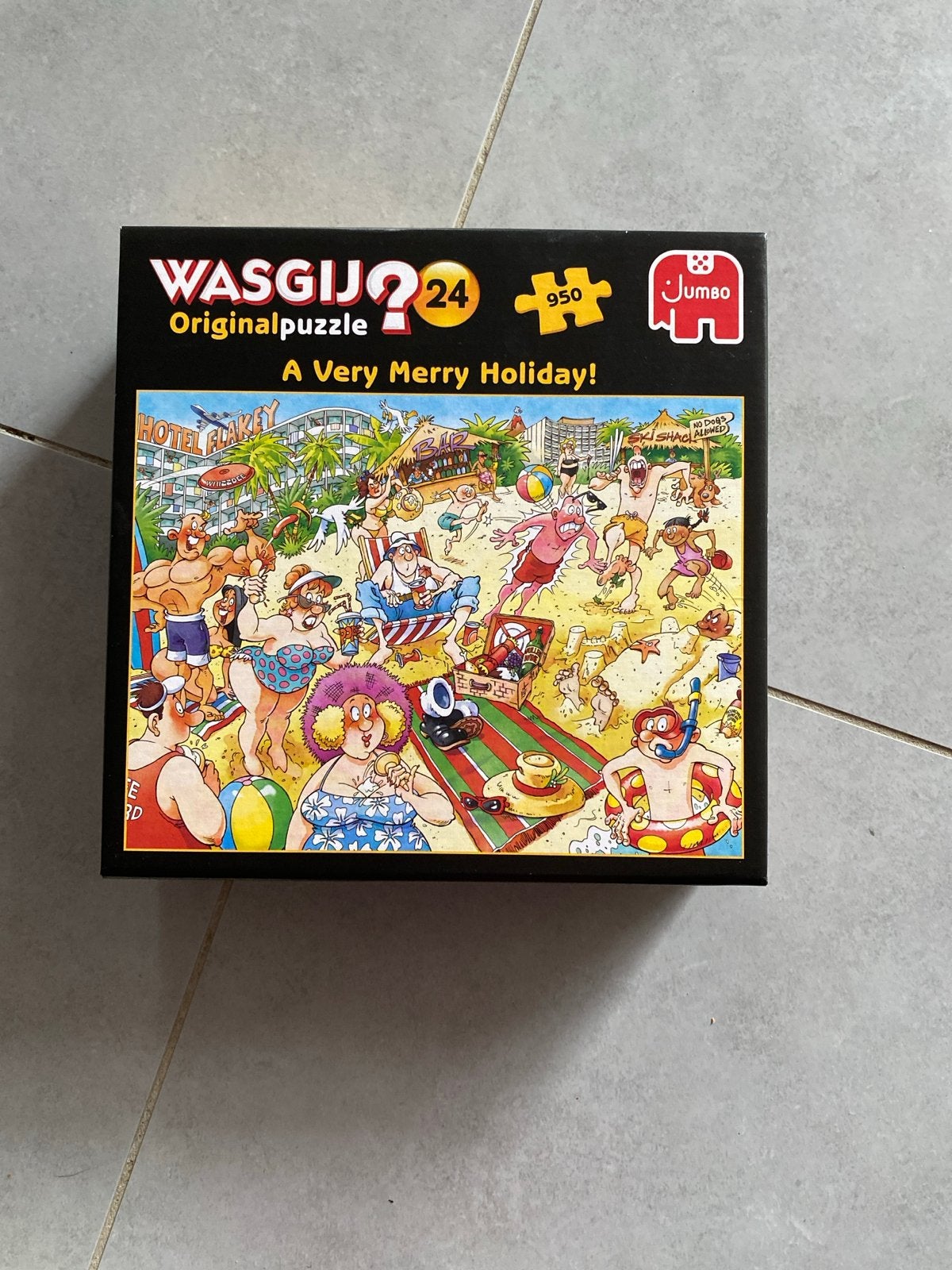 Wasgij Original 24: A Very Merry Holiday! 950 stukjes, Hobby en Vrije tijd, Ophalen of Verzenden, 500 t/m 1500 stukjes, Zo goed als nieuw