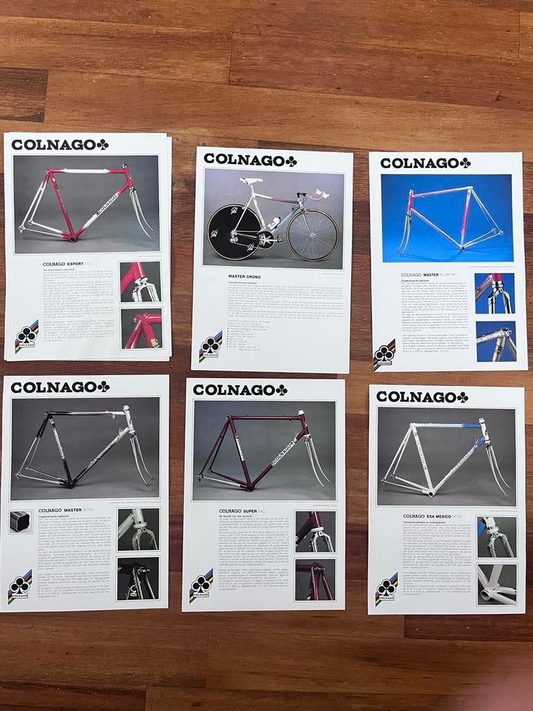 Poster in A4 formaat van Colnago, Rechthoekig Staand, A4 of kleiner, Ophalen of Verzenden, Zo goed als nieuw