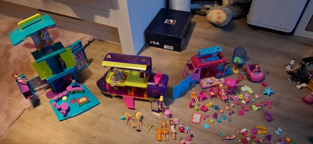 Grote set polly pocket, Ophalen, Zo goed als nieuw, Poppenhuis
