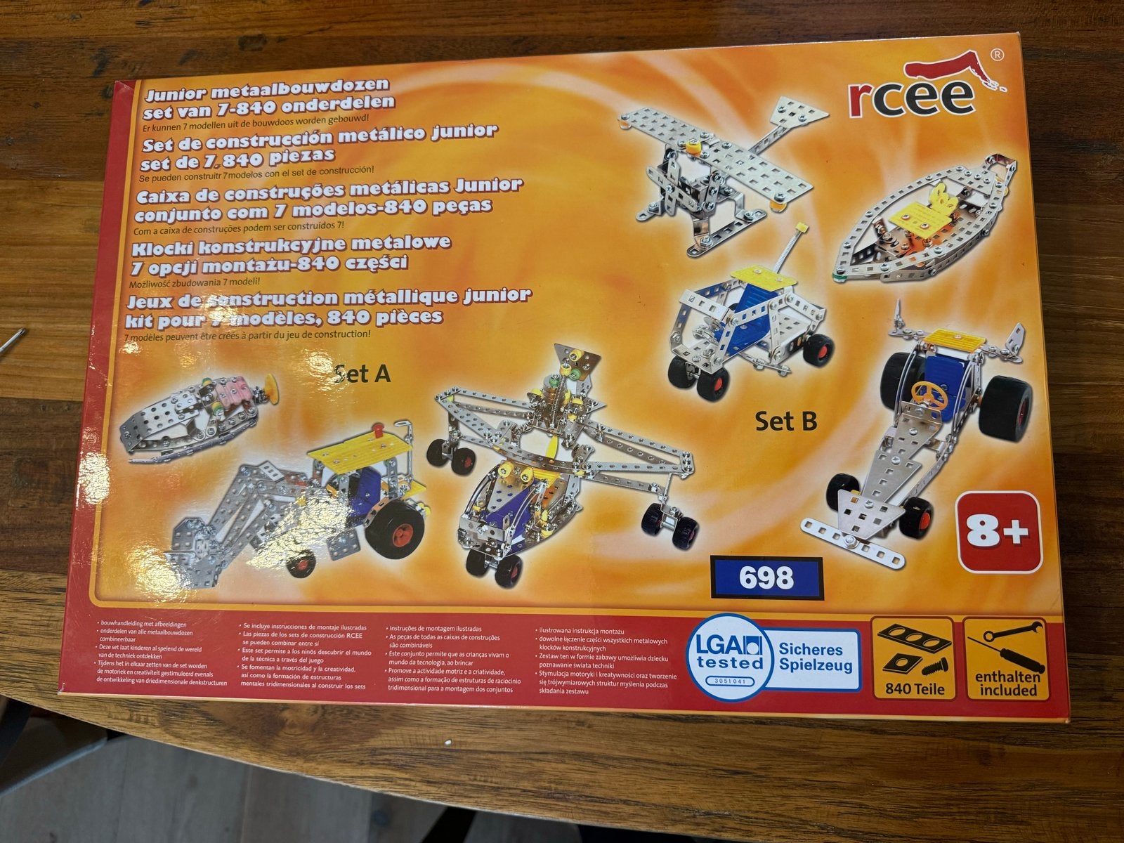 Meccano Rcee metalen montage speelset 800+ onderdelen, Ophalen of Verzenden, Zo goed als nieuw, Overige merken