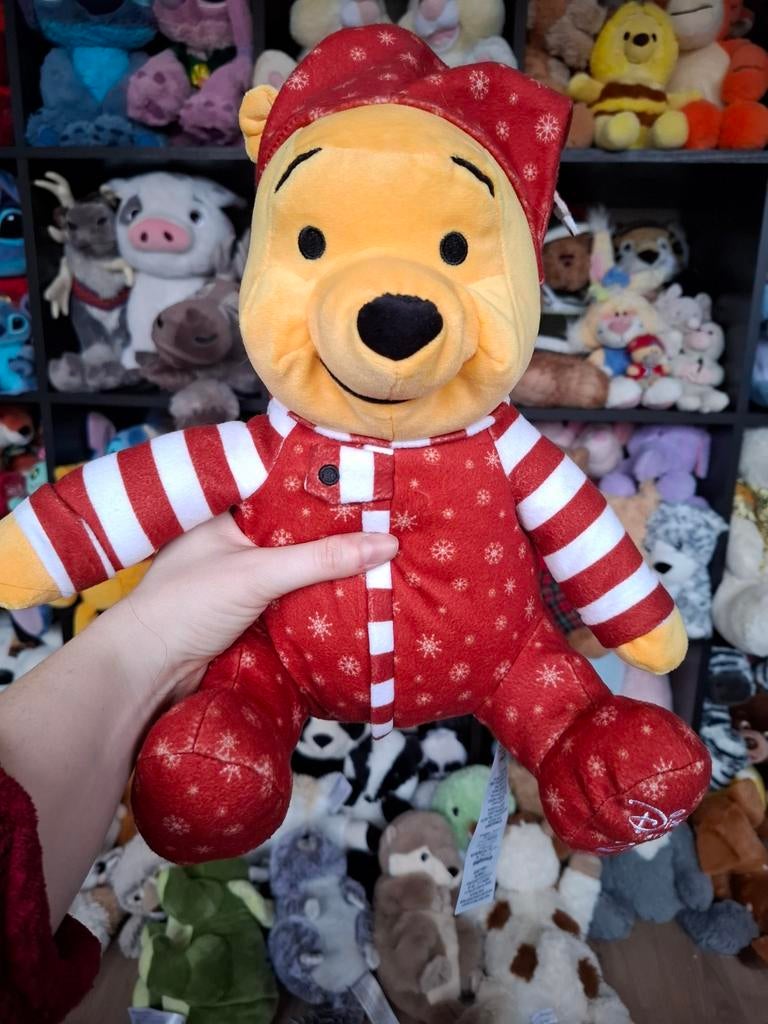 Winnie de Poeh Knuffel - Kersteditie, Kinderen en Baby's, Speelgoed | Knuffels en Pluche, Disney, Disney, Verzenden, Beer
