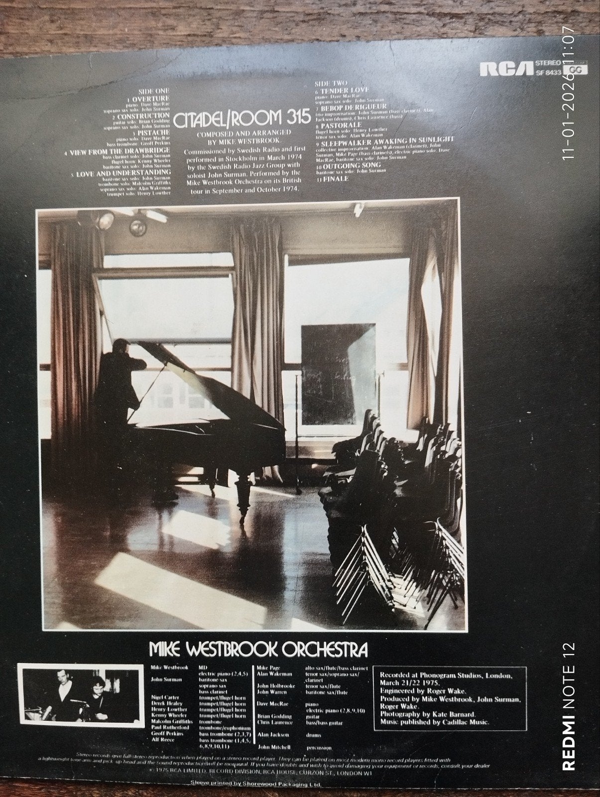 Mike Westbrook orchestra- citadel room 315, Ophalen of Verzenden