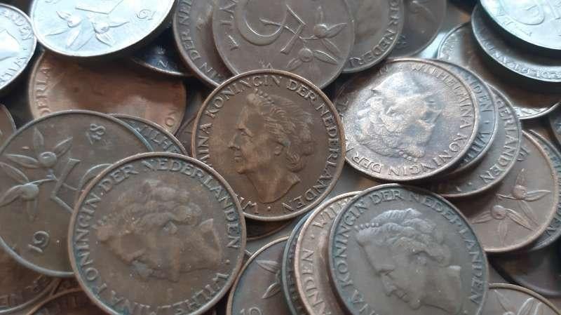 500 Gram 5 Cent 1948 Wilhelmina, Postzegels en Munten, Munten | Nederland, Ophalen of Verzenden, Koningin Wilhelmina, 1 cent, Setje