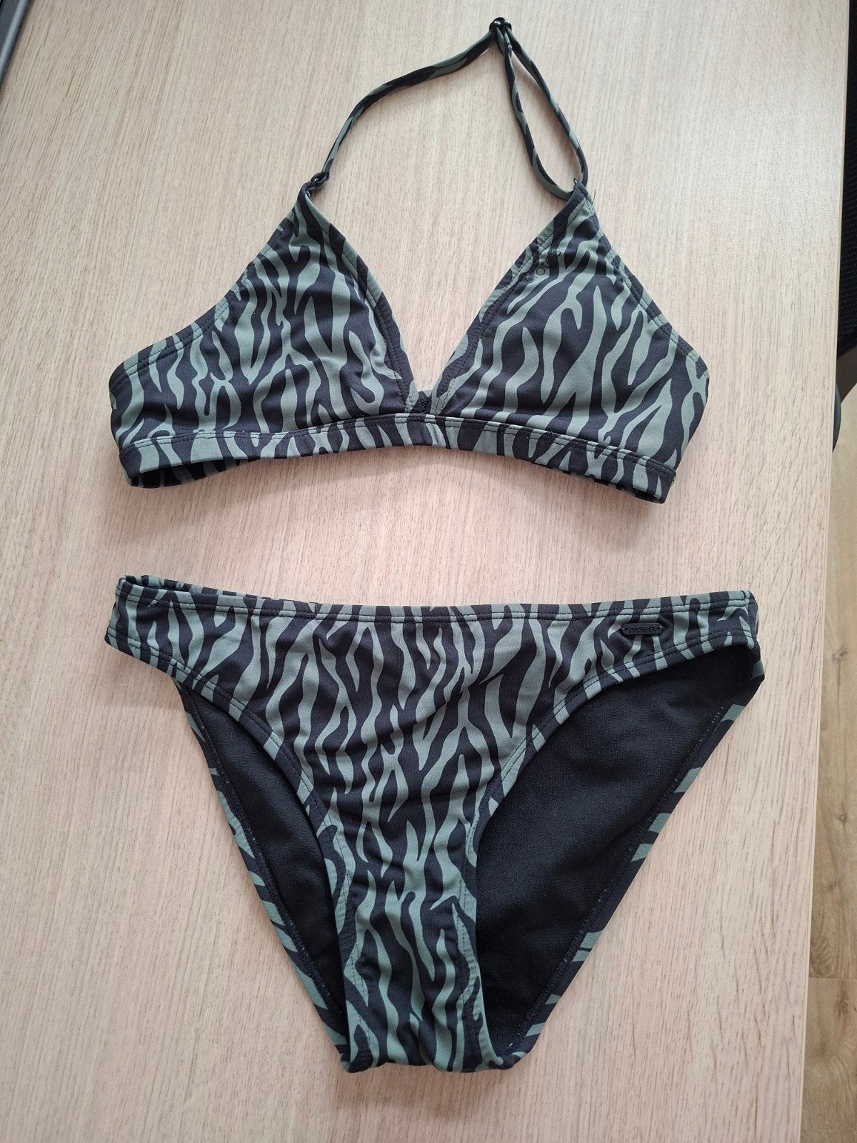 Protest bikini maat 164 - Zwart/Groen zebraprint, Kinderen en Baby's, Kinderkleding | Maat 164, Protest, Meisje, Sport- of Zwemkleding