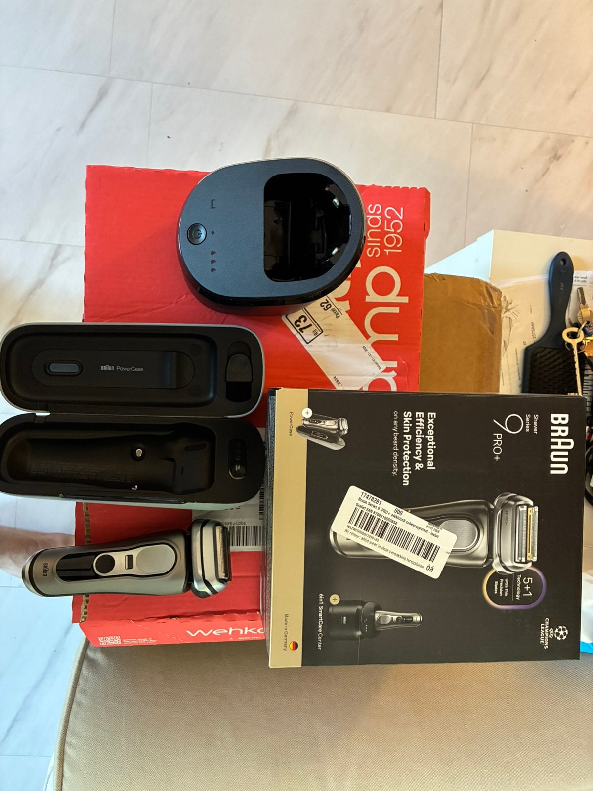 Scheerapparaat Braun Series 9 PRO+, Ophalen of Verzenden, Nieuw, Gehele gezicht