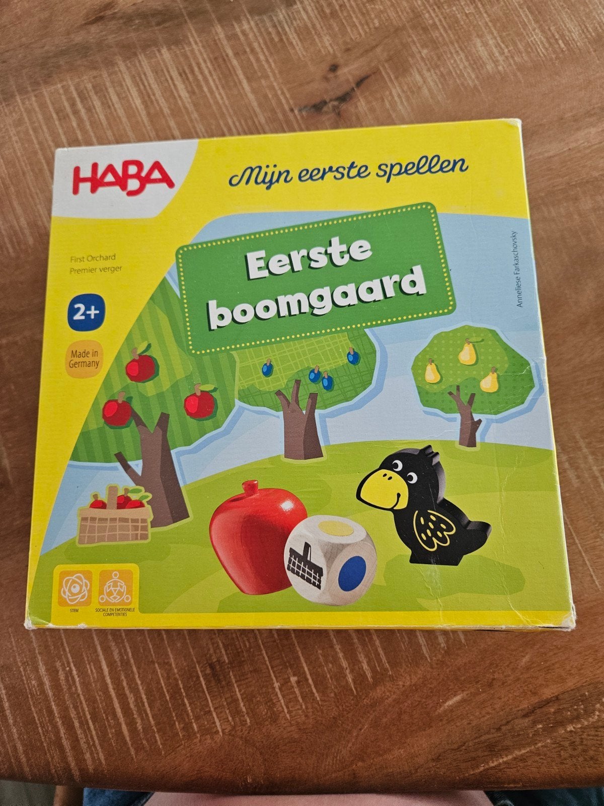 HABA Mijn Eerste Spellen: Eerste Boomgaard (2+), Een of twee spelers, Ophalen of Verzenden, Zo goed als nieuw, HABA
