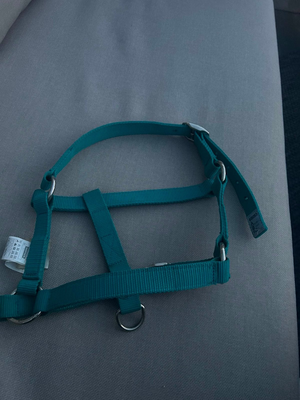 Halster van decathlon kleur turquoise blauw eu size 1, Ophalen, Gebruikt, ., .