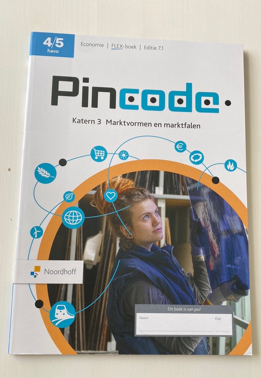 Economie boek Pincode, Ophalen of Verzenden, Nieuw, HAVO, Economie