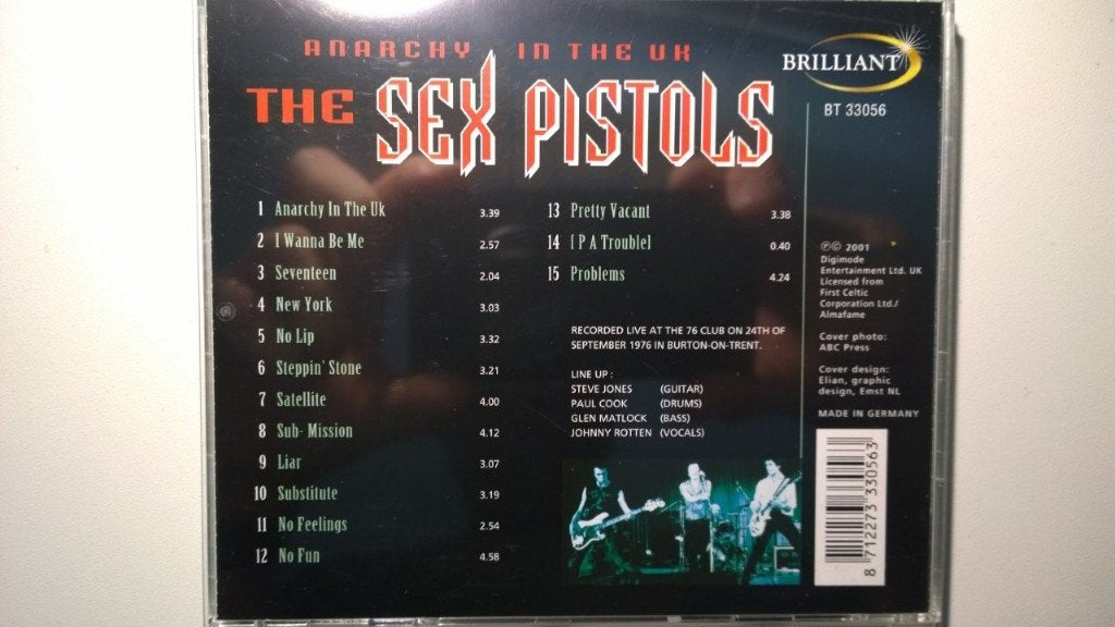 The Sex Pistols - Anarchy In The UK, Ophalen of Verzenden, Zo goed als nieuw, Poprock, Album