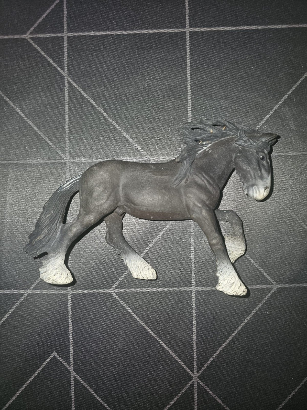 Schleich shire hengst, Ophalen of Verzenden, Zo goed als nieuw, Paard, Beeldje of Figuurtje