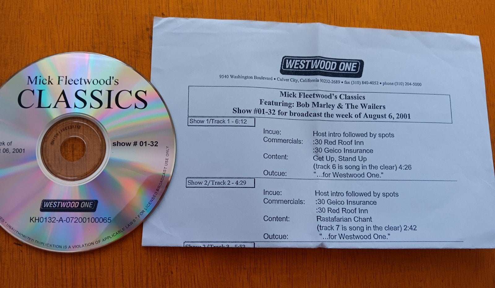 Bob Marley & The Wailers - Live Concert 1973 - Westwood One, Cd's en Dvd's, Import, Gebruikt, Reggae, Ophalen of Verzenden