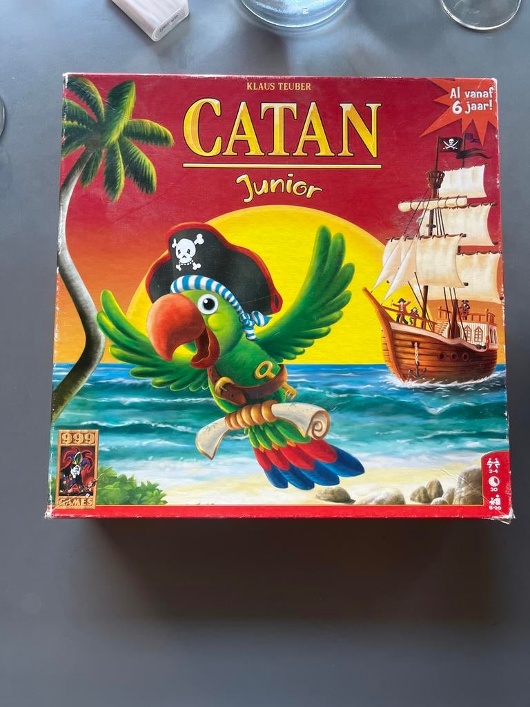 Catan Junior Bordspel - Avontuur voor Jonge Piraten, Drie of vier spelers, Ophalen of Verzenden, Gebruikt