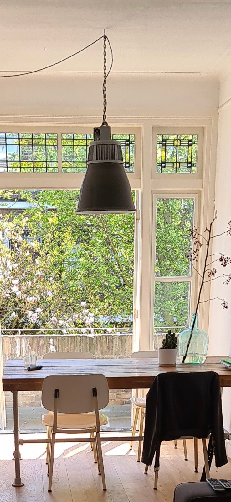 Vintage Elektrosvit fabriekslamp – industriële hanglamp 43 c, Ophalen