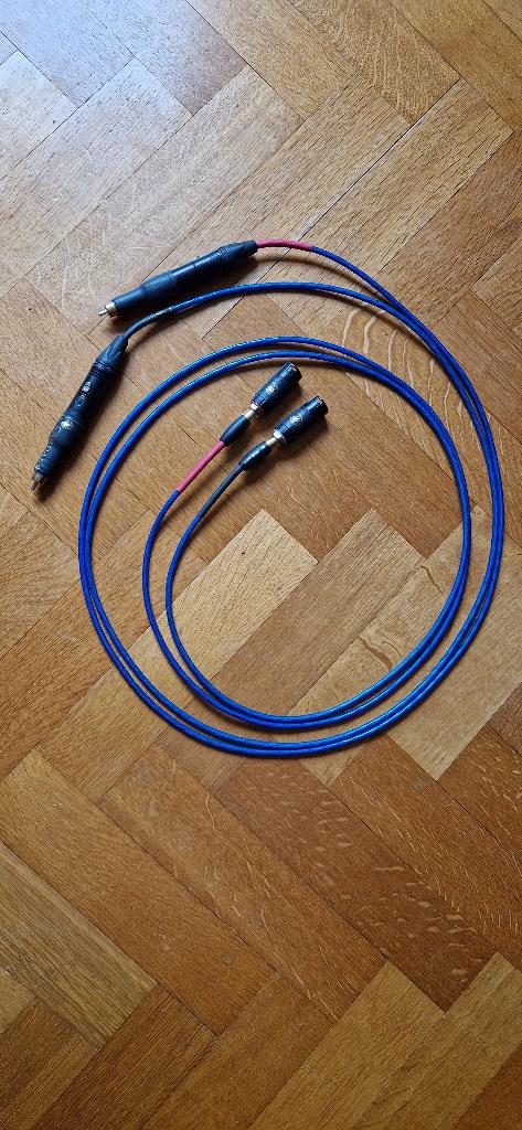 Nordost Blue Heaven interlink 2 meter XLR/rca, Ophalen, Gebruikt, 2 tot 5 meter, Interlink-kabel