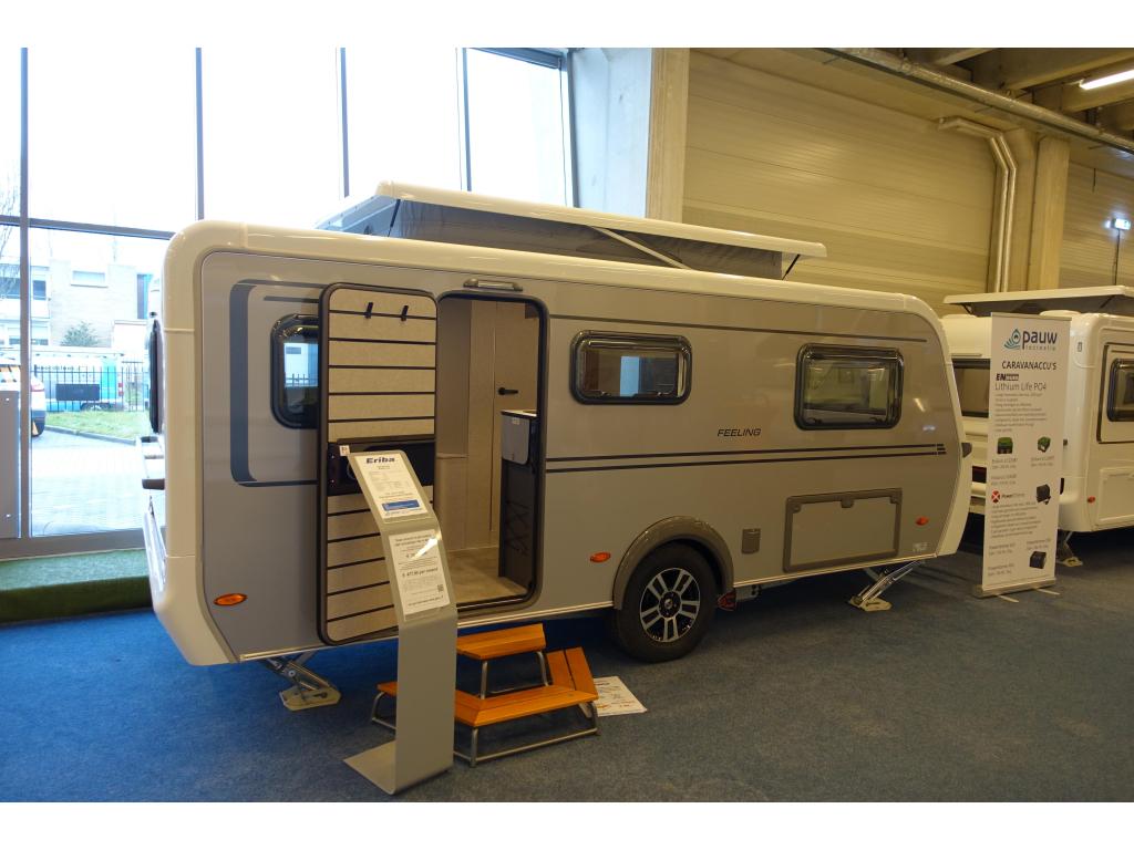 Eriba Feeling 470; zeer compleet, nieuwste 2026 model, Caravans en Kamperen, Standaardzit, Schokbreker, Bedrijf, Eriba