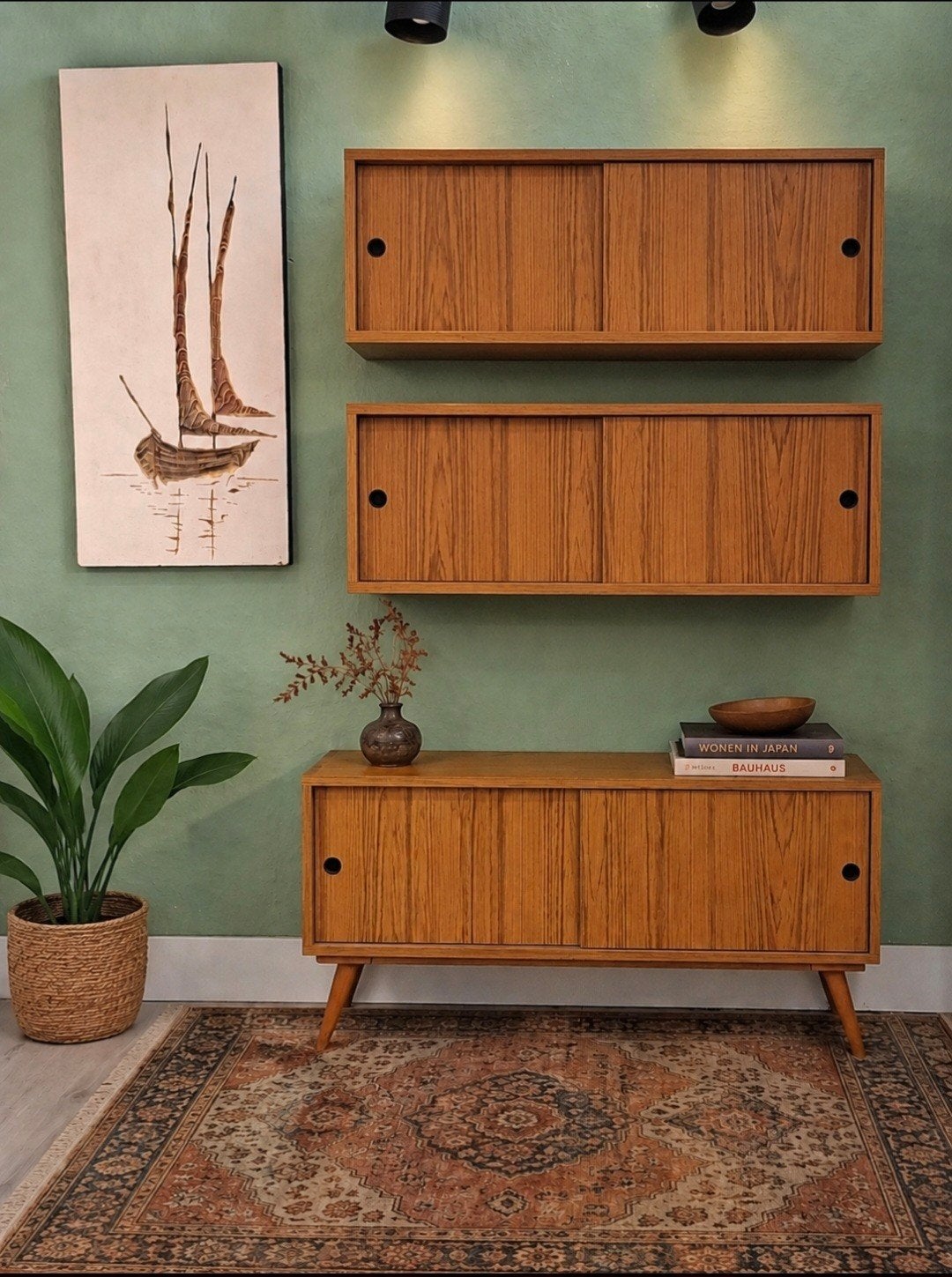 Vintage wandkast, Ophalen, Huis en Inrichting