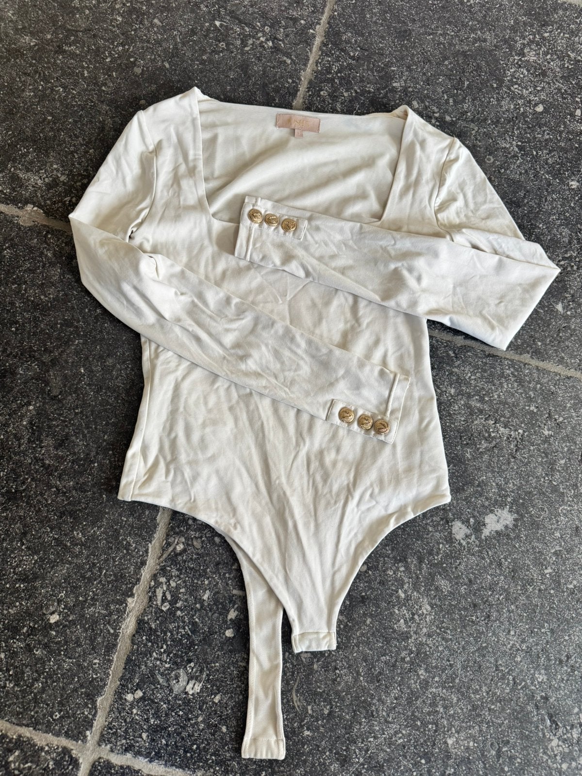 Josh V Riva body gouden knopen maat S, Verzenden, Beige, Zo goed als nieuw, Lange mouw