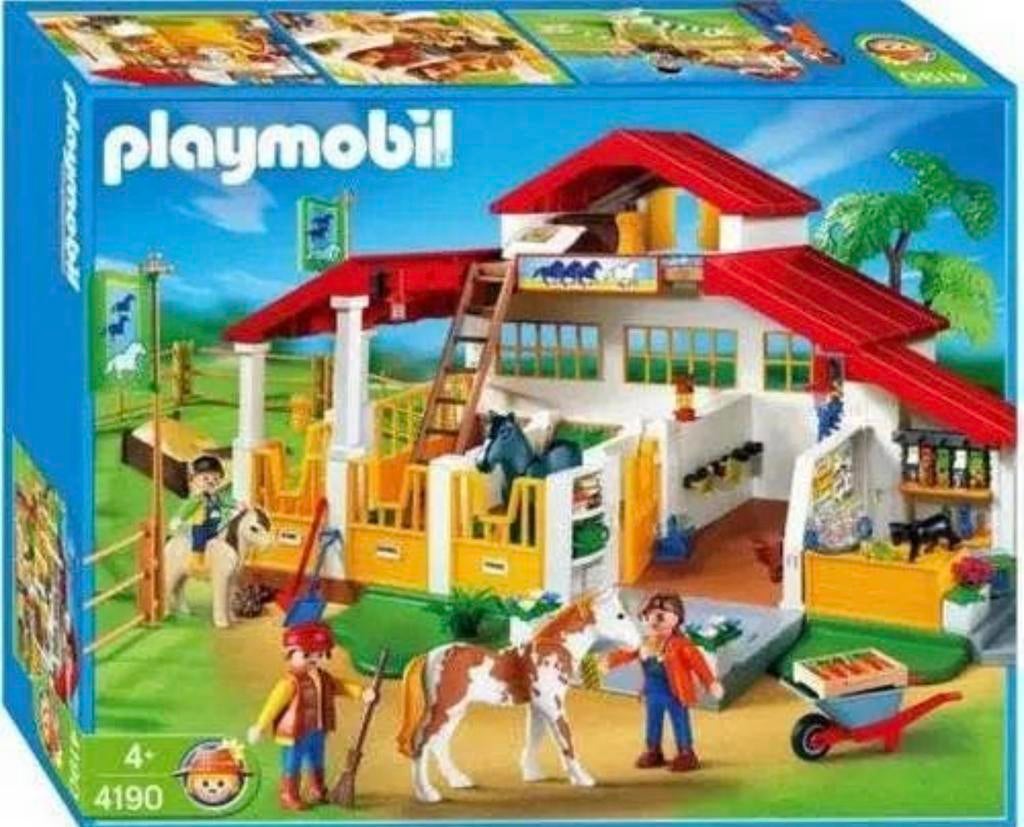 Playmobile manege 4190, Kinderen en Baby's, Speelgoed | Playmobil, Ophalen of Verzenden, Zo goed als nieuw