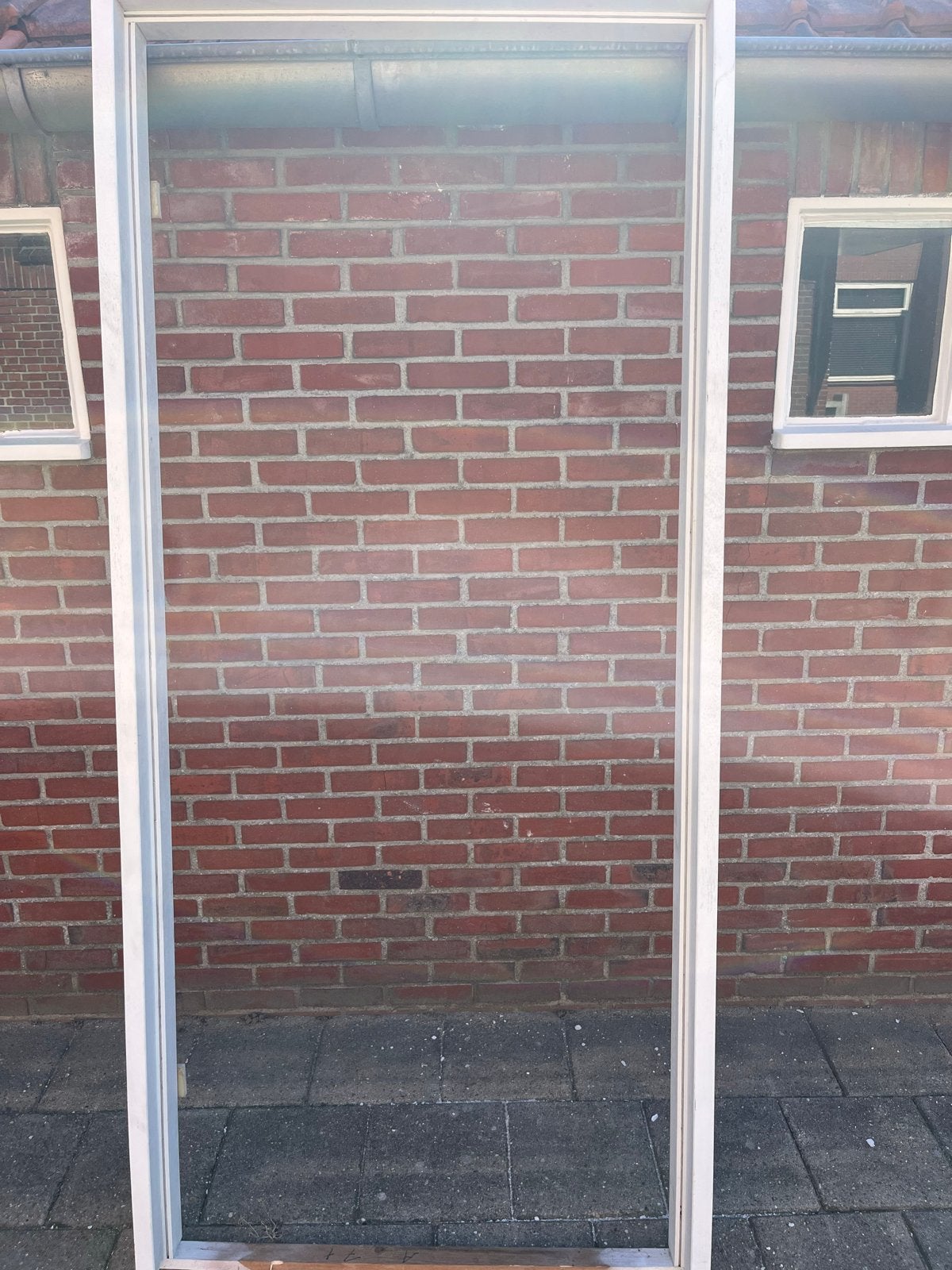Wit hardhouten kozijn 93 x 211,5 cm, Doe-het-zelf en Verbouw, Deuren en Horren, Ophalen, Gebruikt, 80 tot 100 cm, 215 cm of meer