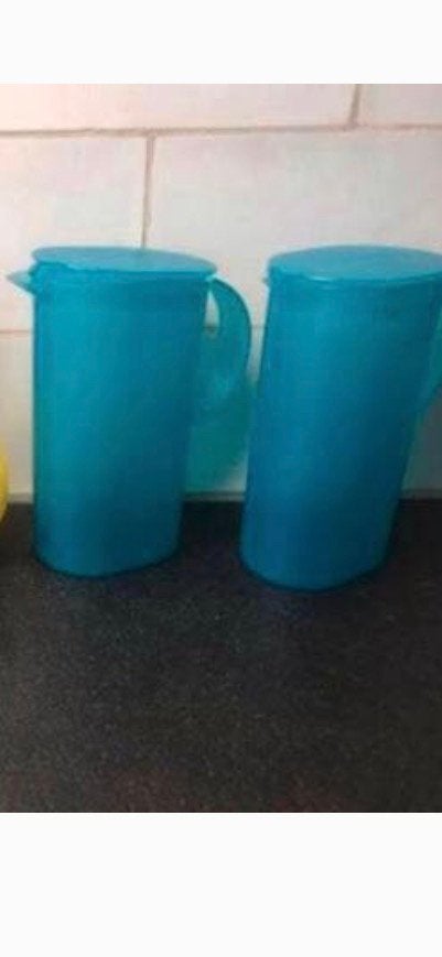 Tupperware trendy impression kan melkkan kannetje 500 ml, Gebruikt, 500 ml, Ophalen of Verzenden, Groen