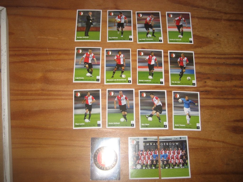 voetbal plaatjes feyenoord, Ophalen of Verzenden, Zo goed als nieuw, Meerdere plaatjes