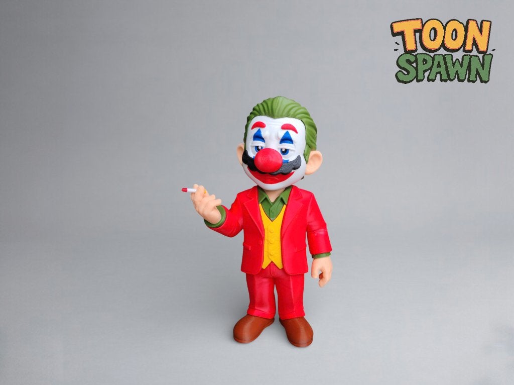 Joker Mario – Joker X Super Mario Mash‑up – 28 cm, Verzamelen, Ophalen of Verzenden, Nieuw, Overige typen